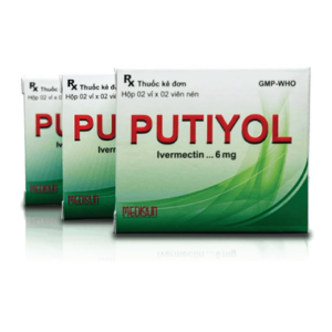 Thuốc Putiyol 6mg Điều Trị Giun, Sán, Kí Sinh Trùng (Hộp 2 Vĩ X 2 Viên)