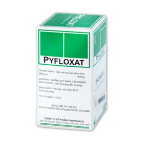 Thuốc PYFLOXAT 200mg điều trị nhiễm khuẩn nặng (10 vỉ x 10 viên)