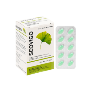 Thuốc Seovigo Pharvis điều trị rối loạn tuần hoàn não và ngoại biên (10 vỉ x 10 viên)