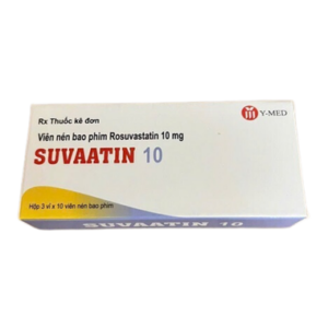 Thuốc Suvaatin 10 điều trị tăng cholesterol máu nguyên phát, rối loạn lipid máu hỗn hợp (3 vỉ x 10 viên)