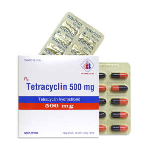 Thuốc Tetracyclin 500mg DMC điều trị nhiễm khuẩn (20 vỉ x 10 viên)