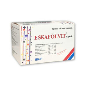 Viên nang Eskafolvit Capsule Eskayef phòng và điều trị bệnh thiếu máu do thiếu sắt (15 vỉ x 6 viên)