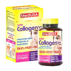 Viên uống đẹp da tóc móng Super Collagen C+ Mediusa - Hộp 60 viên