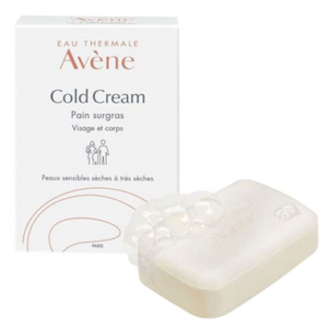 Xà bông rửa mặt, tắm Avene Cold Cream Ultra Rich Cleansing Bar cho da nhạy cảm (Hộp 100g)