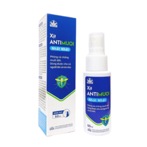 Xịt Antimuoi Nhất Nhất ngăn ngừa muỗi và côn trùng, giảm viêm, sưng, ngứa (60ml)