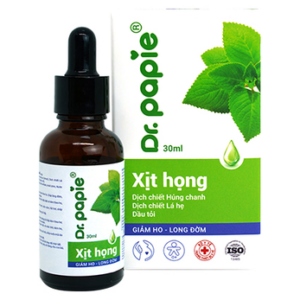 Xịt Họng Dr.Papie Hỗ Trợ Viêm Đường Hô Hấp (Chai 30ml)